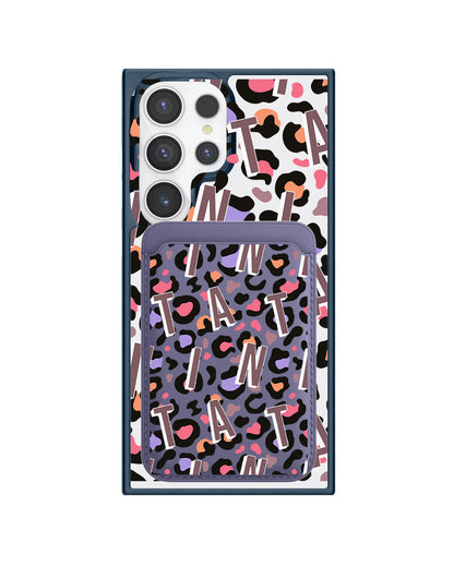 Android Magnetic Wallet Case - Leopard Monogram 5.0
