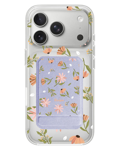iPhone Magnetic Multifold Wallet - Cosmos Flower