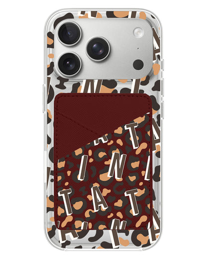 iPhone Phone Wallet Case - Leopard Monogram 2.0