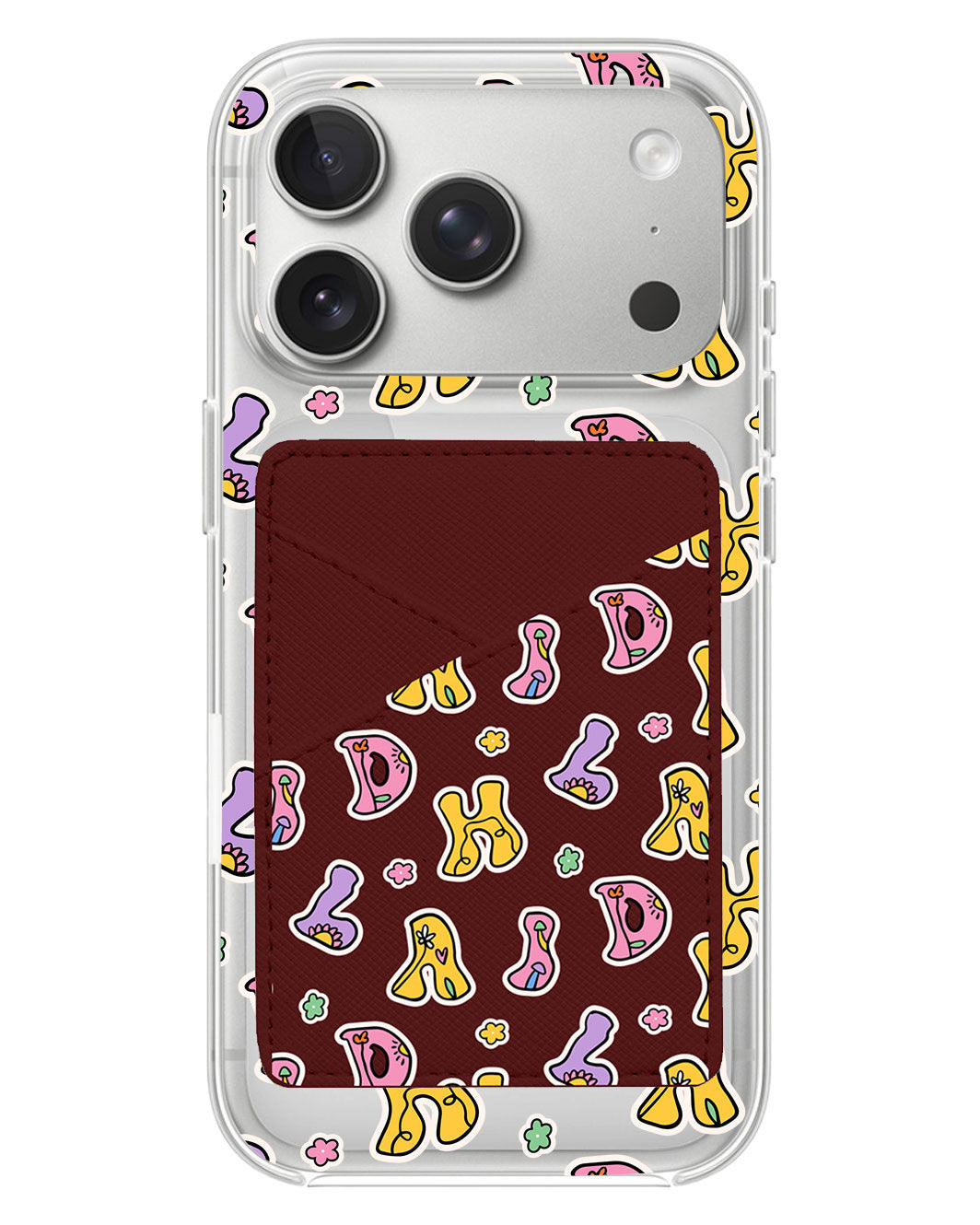 iPhone Phone Wallet Case - Playful Monogram 7.0