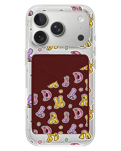 iPhone Phone Wallet Case - Playful Monogram 7.0