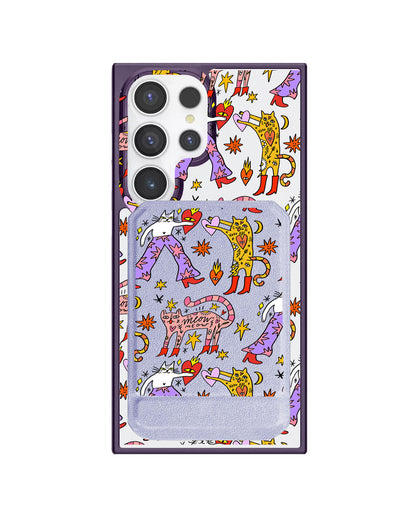 Android Magnetic Multifold Wallet - Meow