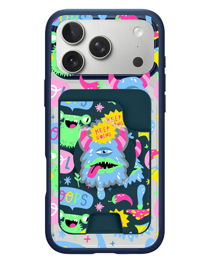 iPhone Magpop Wallet - Monster Say Keep Going
