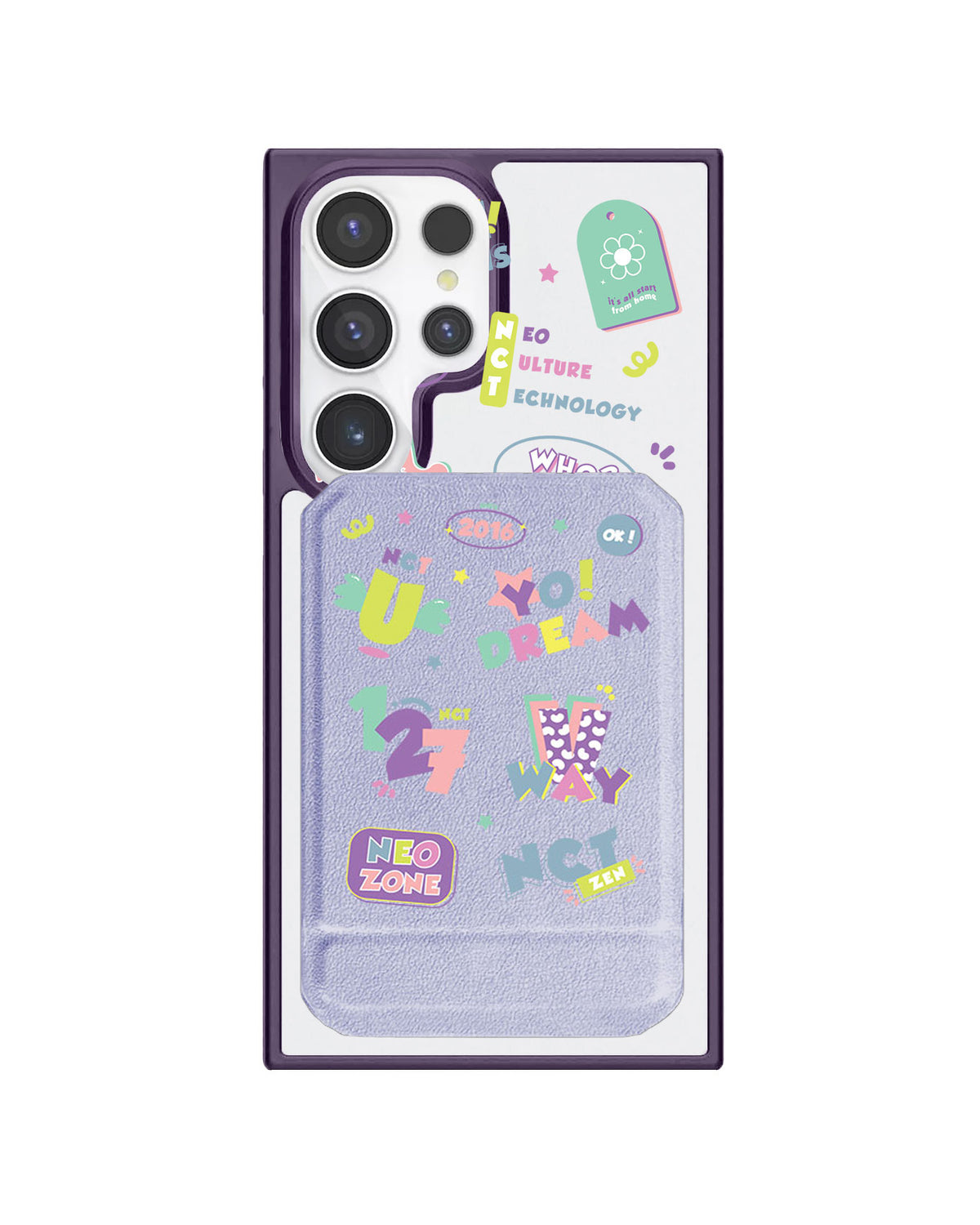 Android Magnetic Multifold Wallet - NCT Sticker Pack