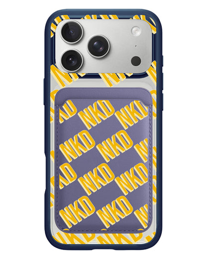 iPhone Magnetic Wallet Case - Diagonal Initial Monogram 1.0