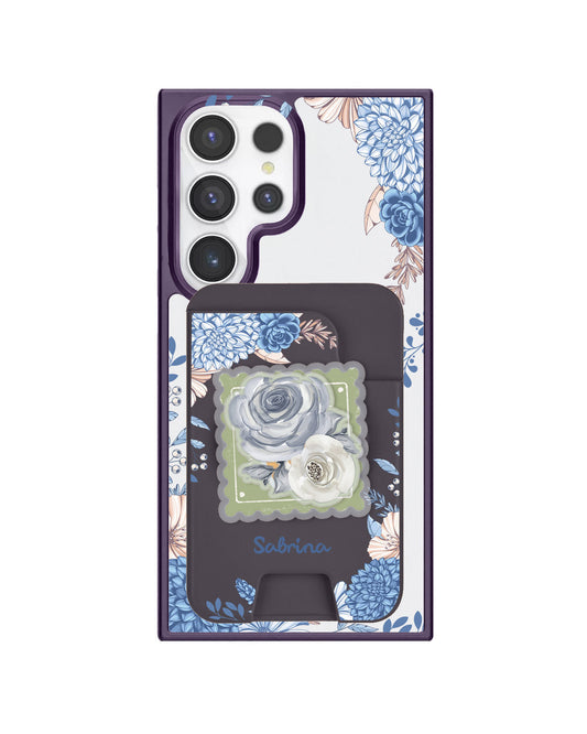 Android Magpop Wallet - Blue Florals