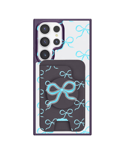 Android Magpop Wallet - Coquette Blue Bow