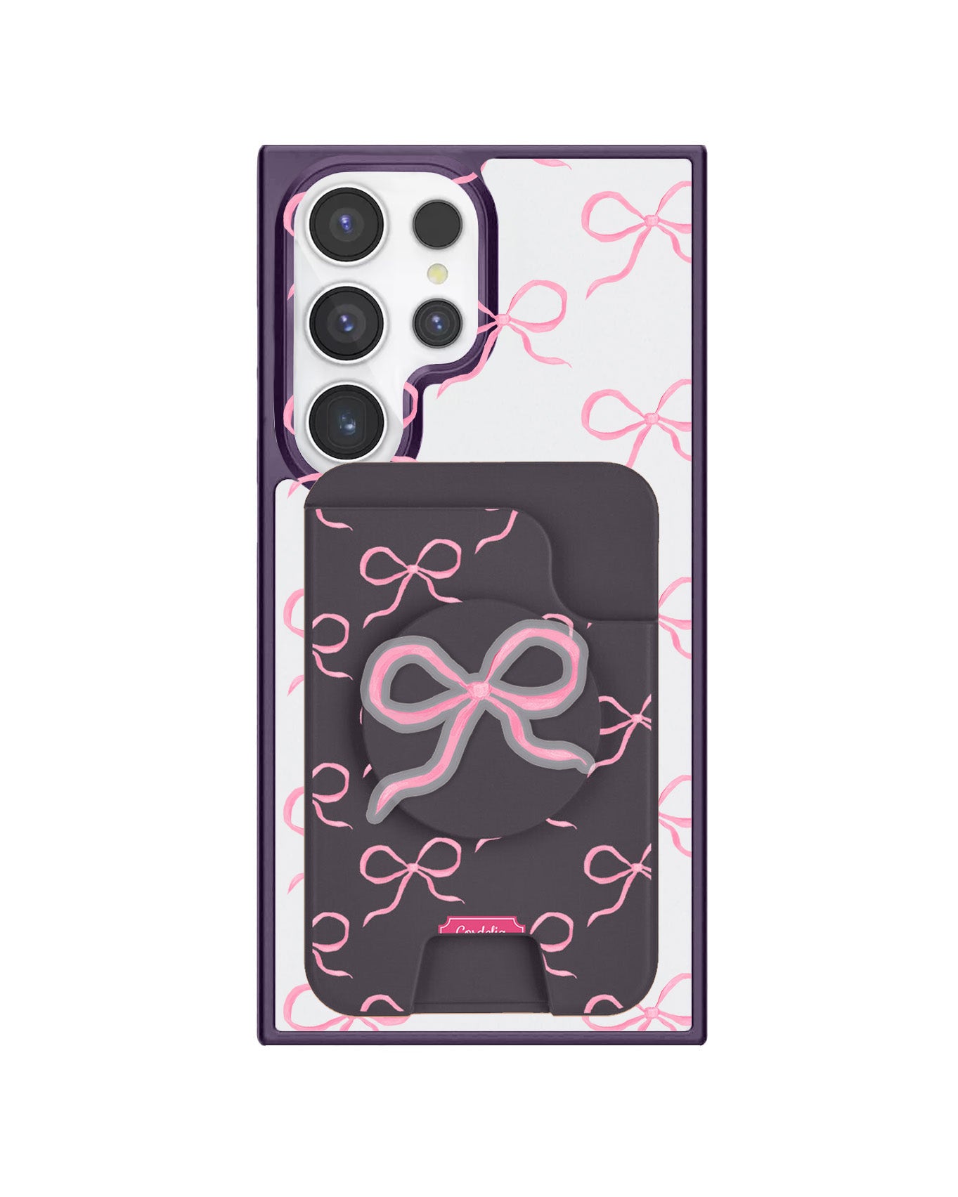 Android Magpop Wallet - Coquette Pink Bow