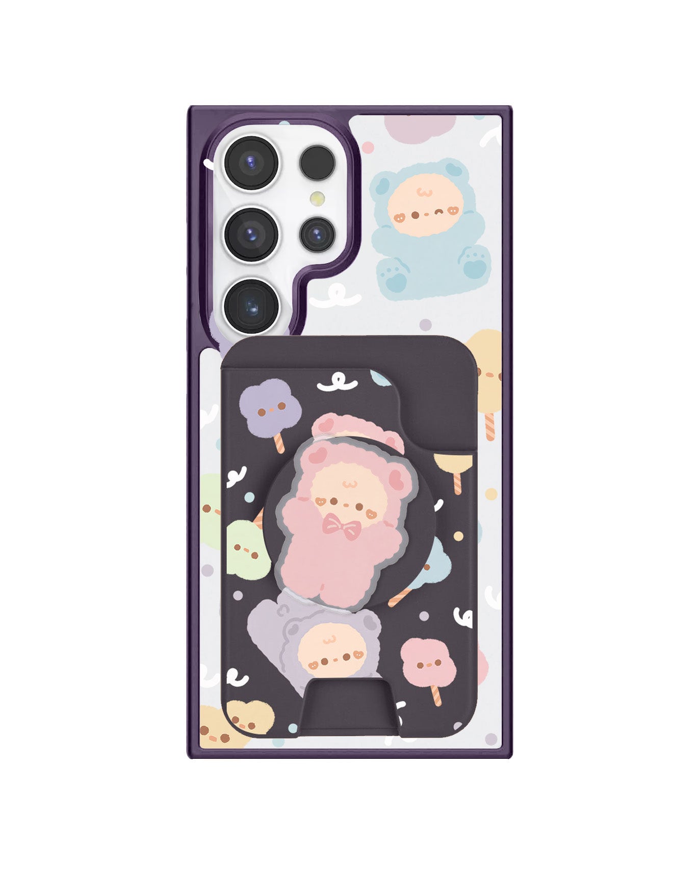 Android Magpop Wallet - Cotton Teddy