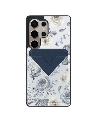 Android Avant Wallet Case - Blue Rose