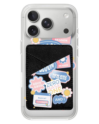 iPhone Phone Wallet Case - Zerobaseone Song Sticker Pack
