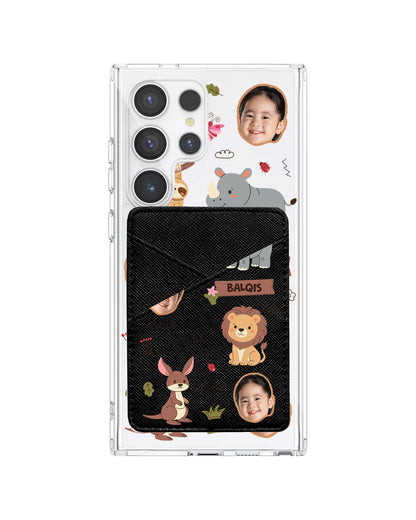 Android Phone Wallet Case - Face Grid Safari 3.0