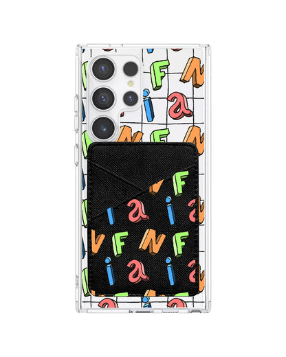 Android Phone Wallet Case - Playful Monogram