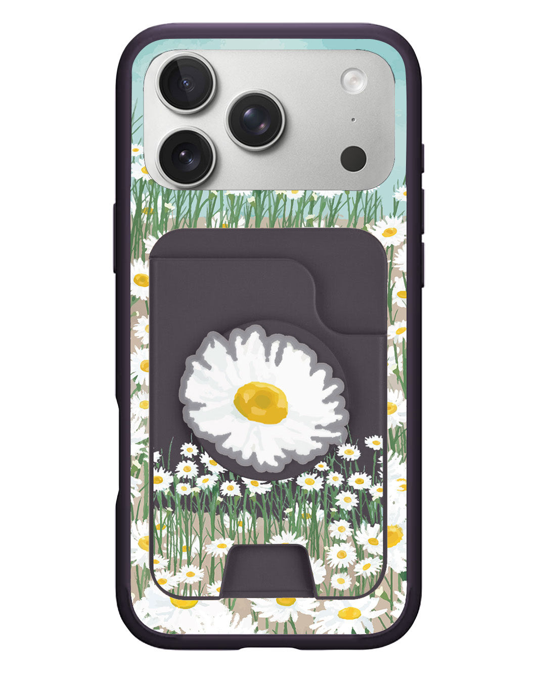 iPhone Magpop Wallet - Oil Painting Daisy