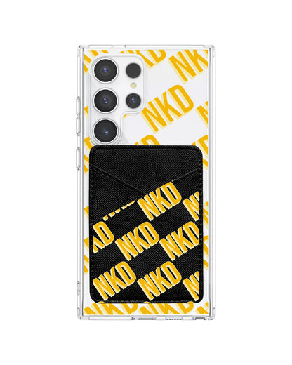 Android Phone Wallet Case - Diagonal Initial Monogram 1.0