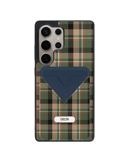 Android Avant Wallet Case - Peppermint Tartan