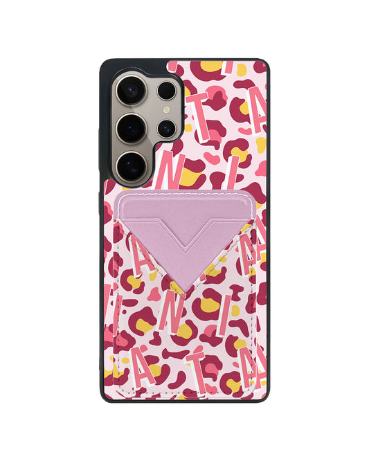 Android Avant Wallet Case - Leopard Monogram 3.0