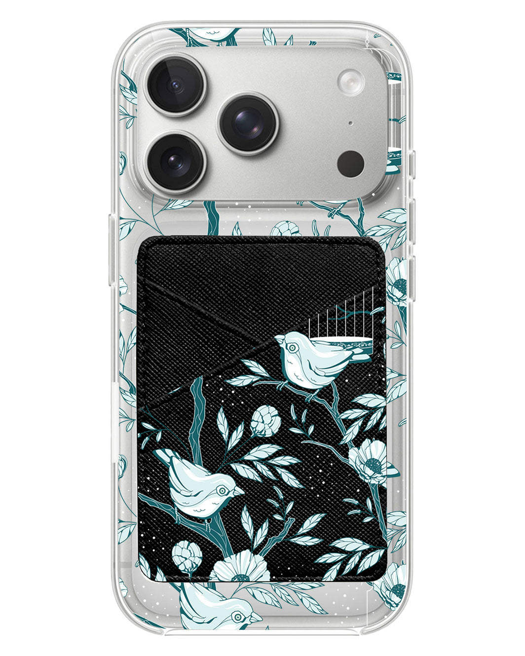 iPhone Phone Wallet Case - Lovebird Monochrome 6.0