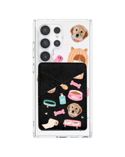 Android Phone Wallet Case - Pet Grid Puppy Life