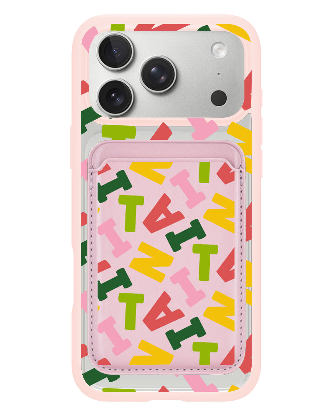 iPhone Magnetic Wallet Case - Scattered Monogram 3.0