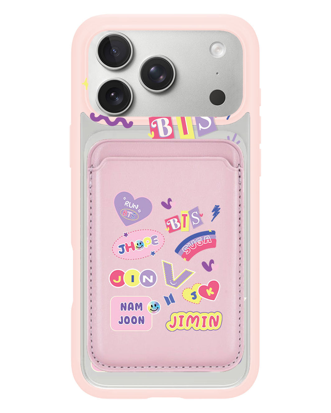 iPhone Magnetic Wallet Case - BTS Members