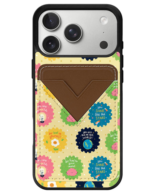 iPhone Avant Wallet Case - Self Reminder Stamps