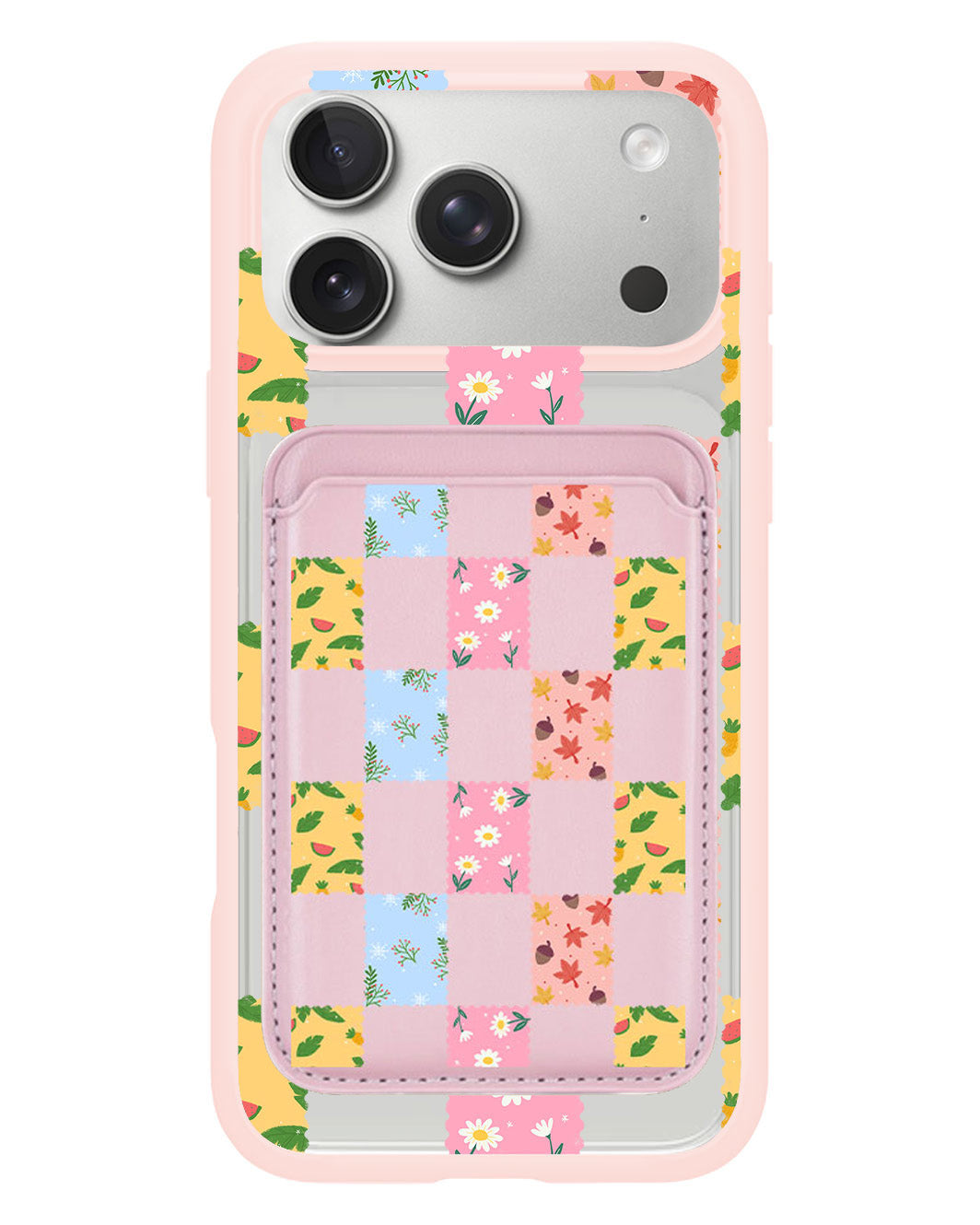 iPhone Magnetic Wallet Case - Four Seasons Stamps