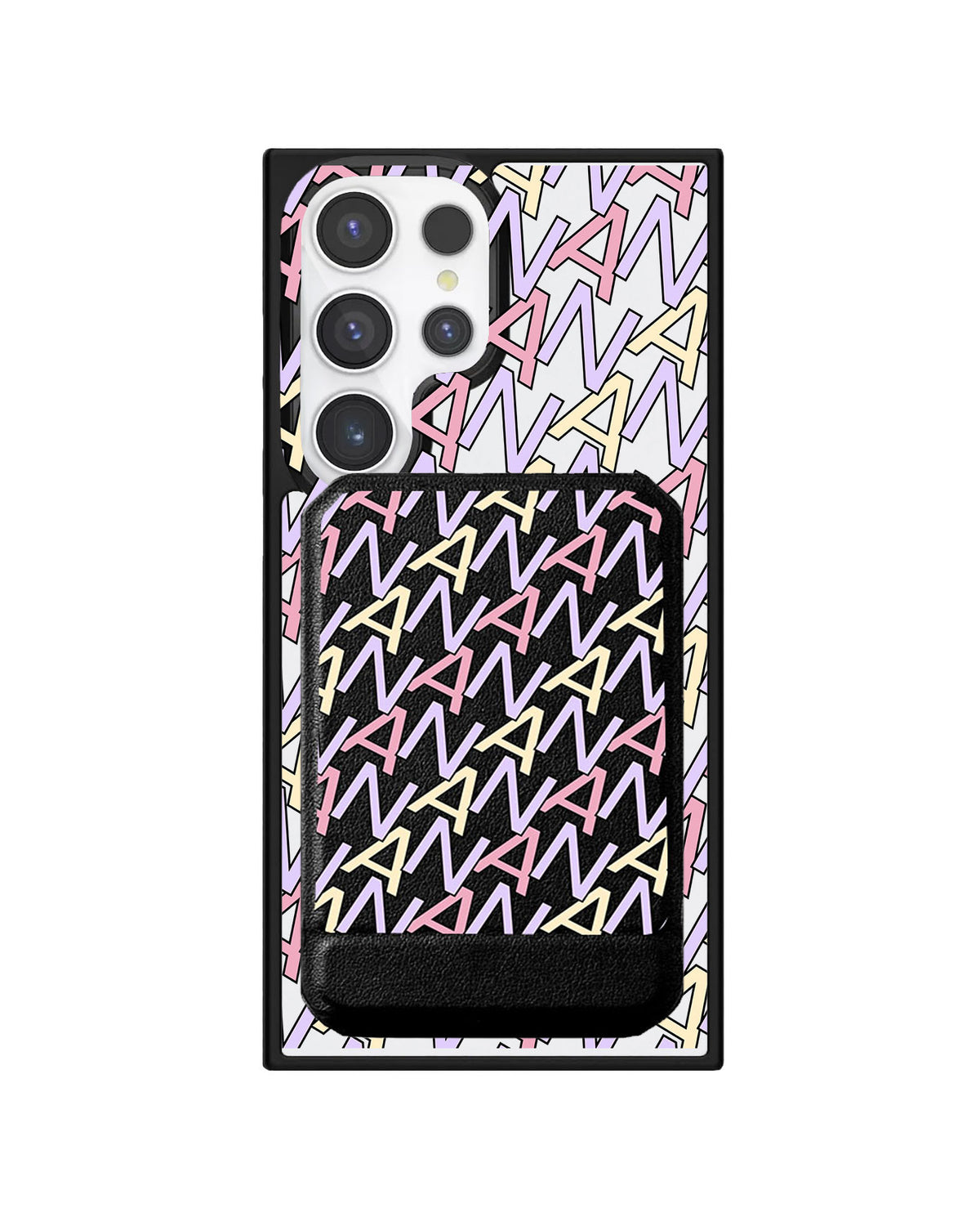 Android Magnetic Multifold Wallet - Initial Monogram 5.0