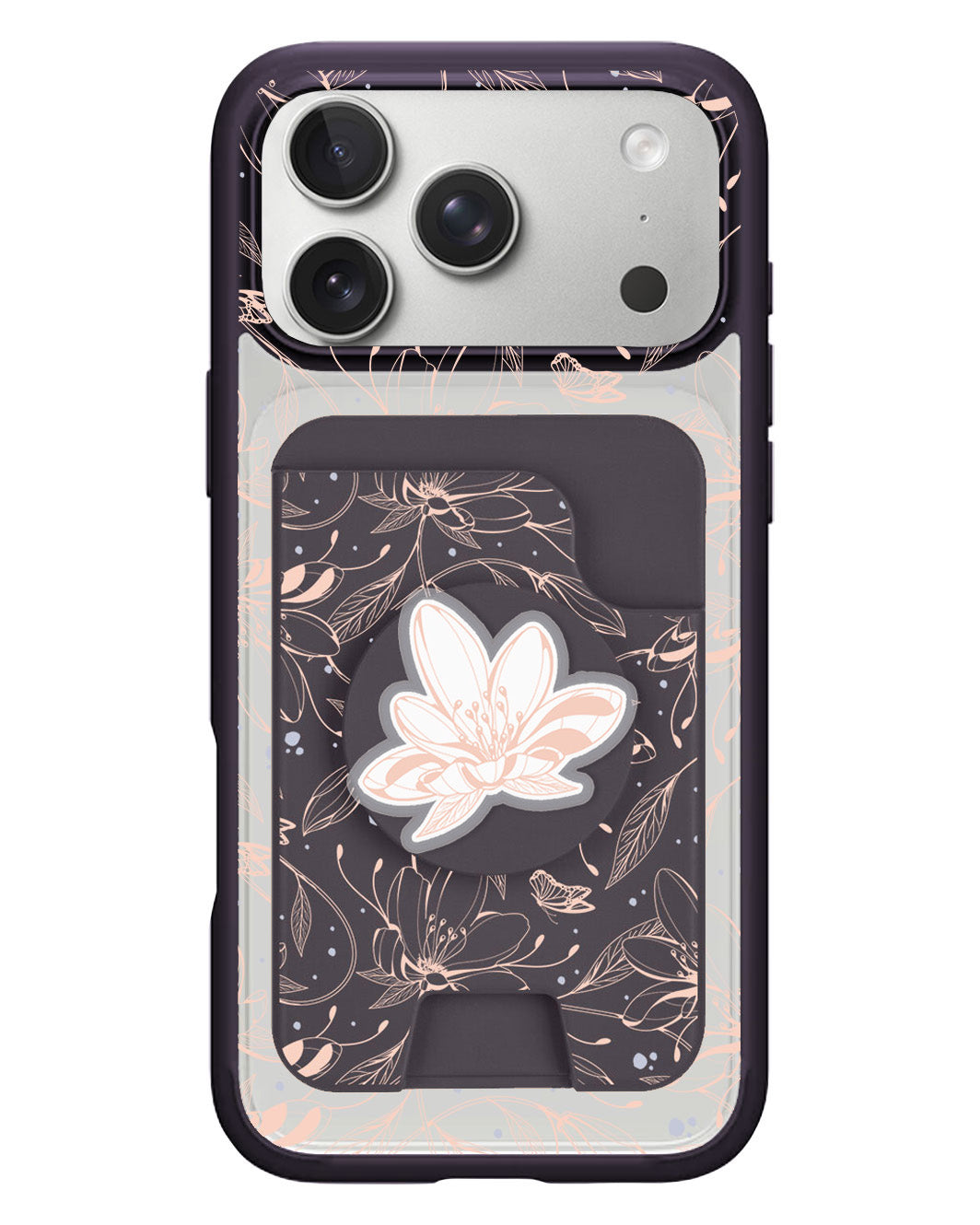 iPhone Magpop Wallet - Sketchy Flower & Butterfly 1.0