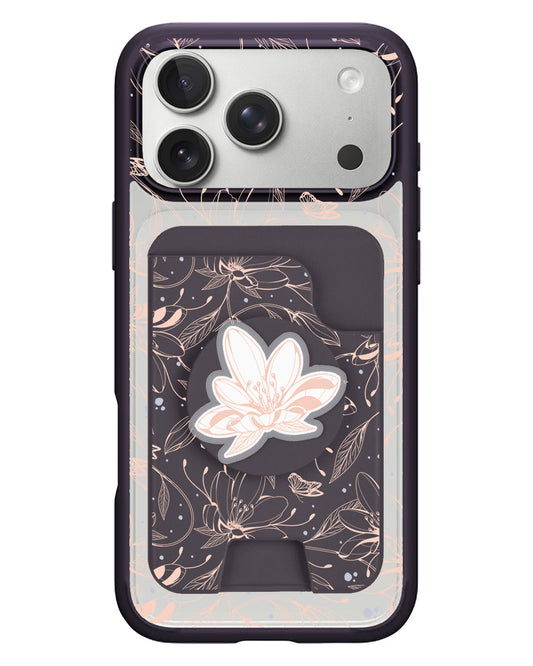 iPhone Magpop Wallet - Sketchy Flower & Butterfly 1.0