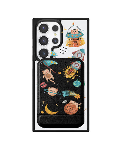 Android Magnetic Multifold Wallet - Spaceship