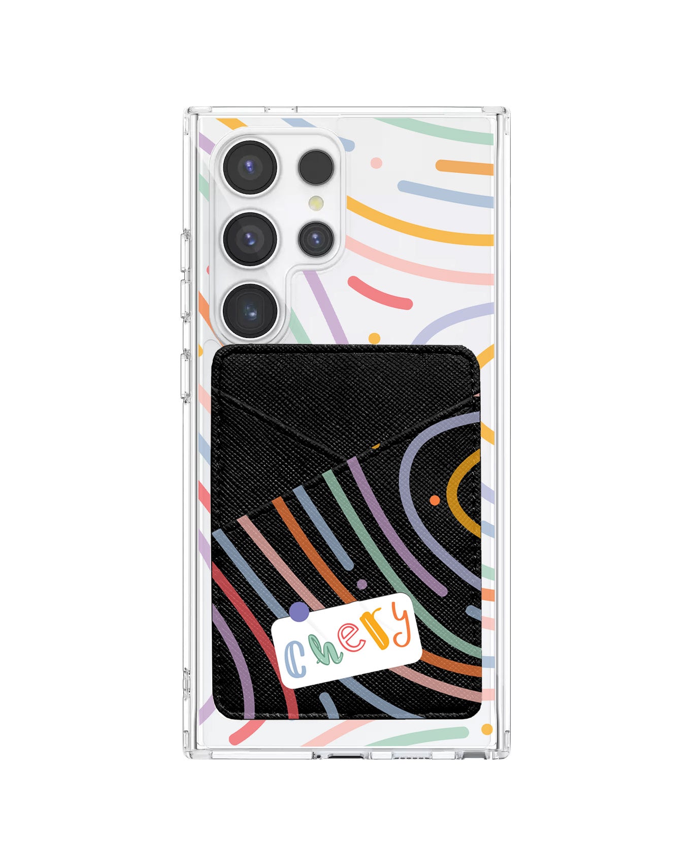 Android Phone Wallet Case - Doodle Monogram 2.0