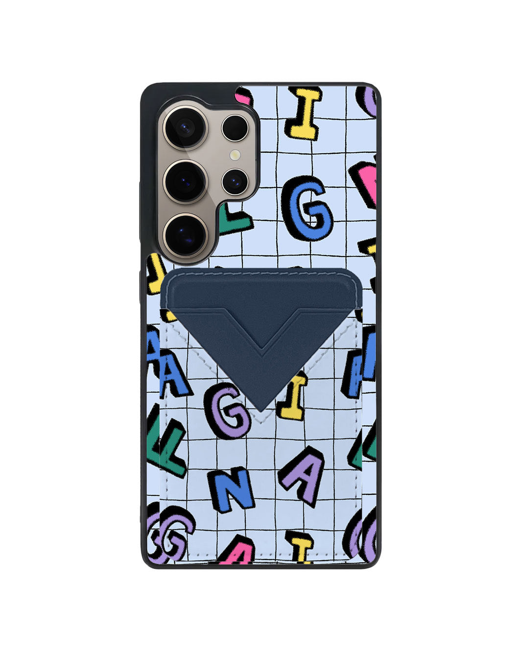 Android Avant Wallet Case - Playful Monogram 2.0