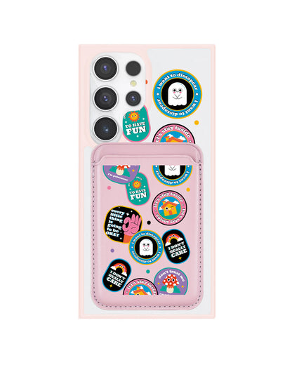 Android Magnetic Wallet Case - Monster Sticker Pack