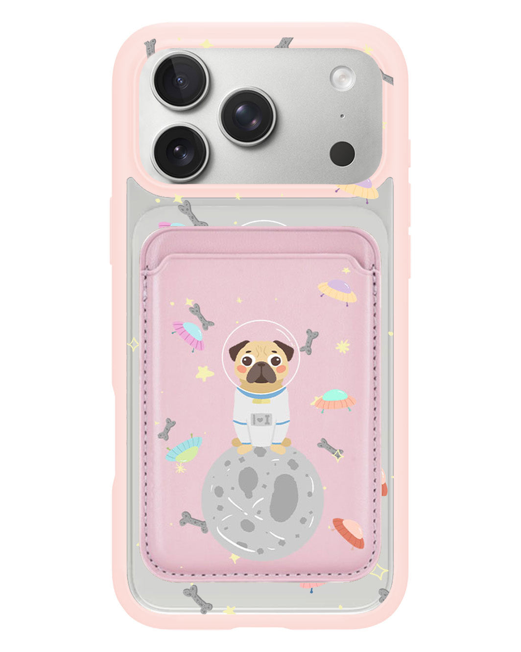 iPhone Magnetic Wallet Case - Pugstronauts