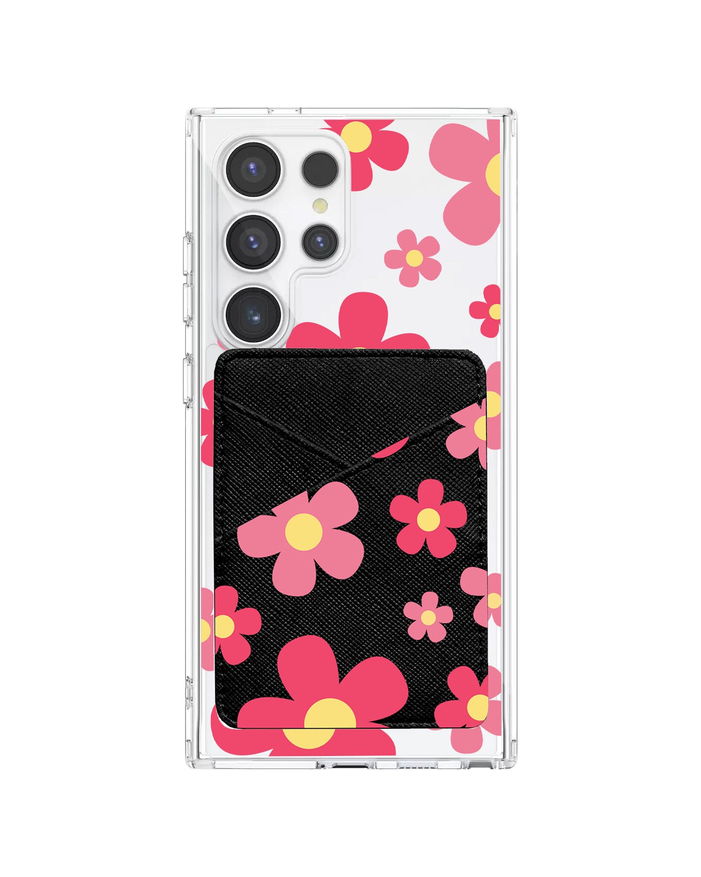 Android Phone Wallet Case - Daisy Blush