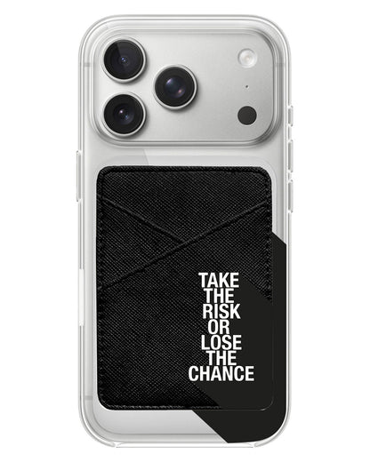 iPhone Phone Wallet Case - Take The Risk