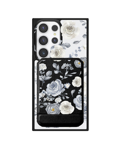 Android Magnetic Multifold Wallet - Blue Rose