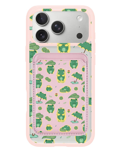 iPhone Magnetic Wallet Case - Happy Rain