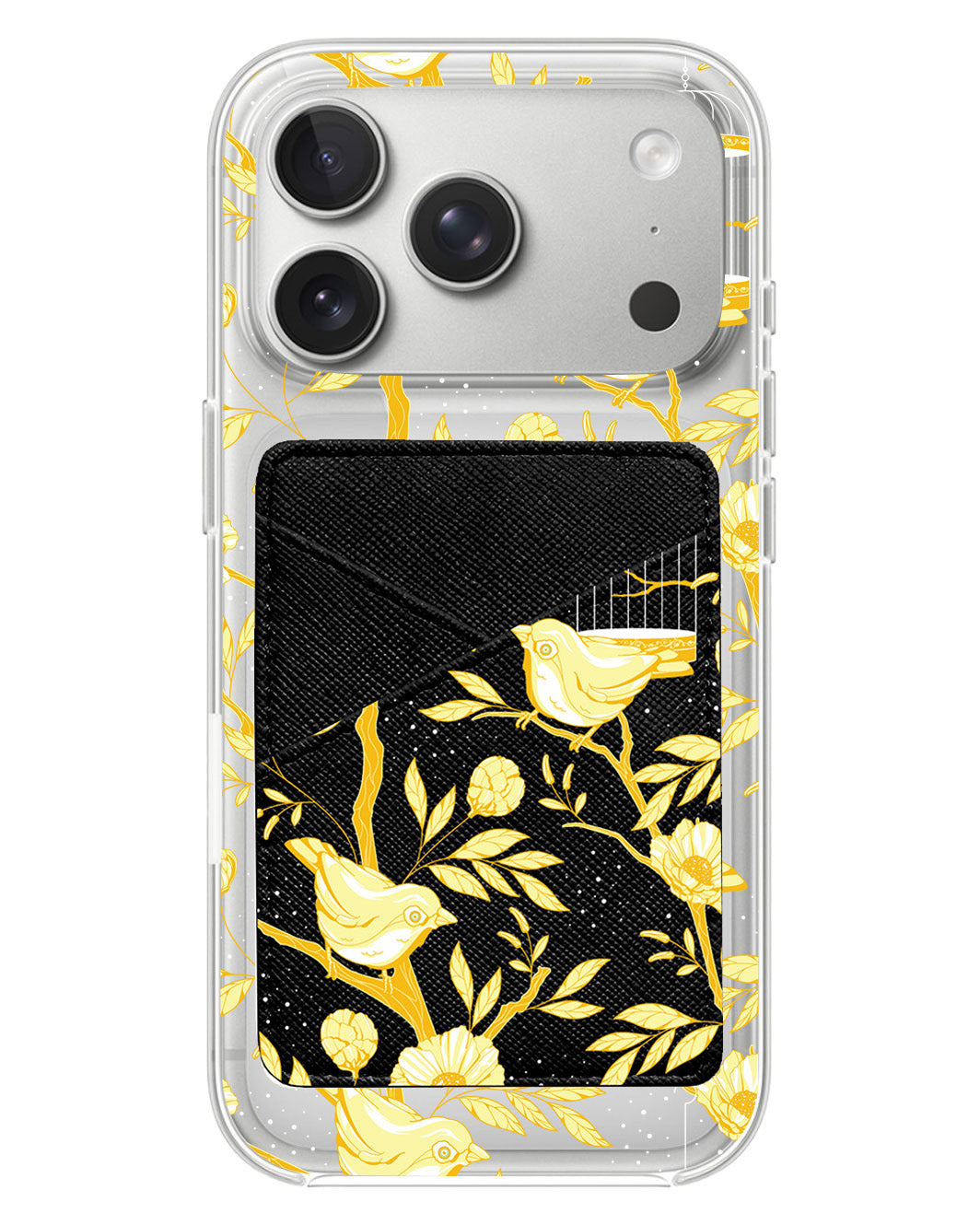 iPhone Phone Wallet Case - Lovebird Monochrome 2.0