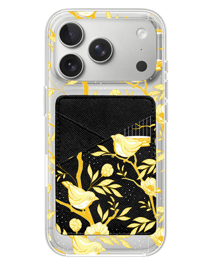 iPhone Phone Wallet Case - Lovebird Monochrome 2.0