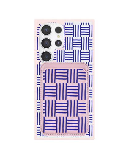 Android Magnetic Wallet Case - Naval Checkered