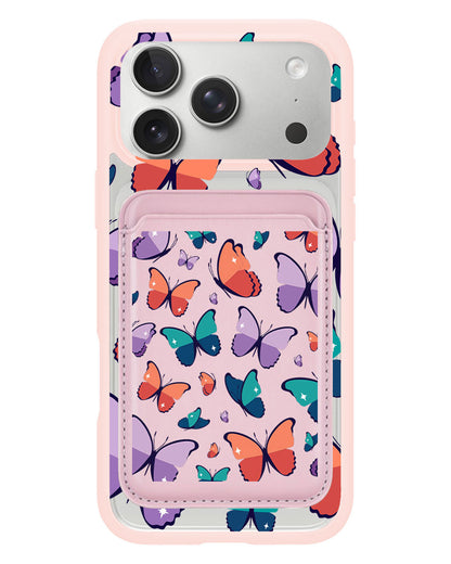 iPhone Magnetic Wallet Case - Butterfly