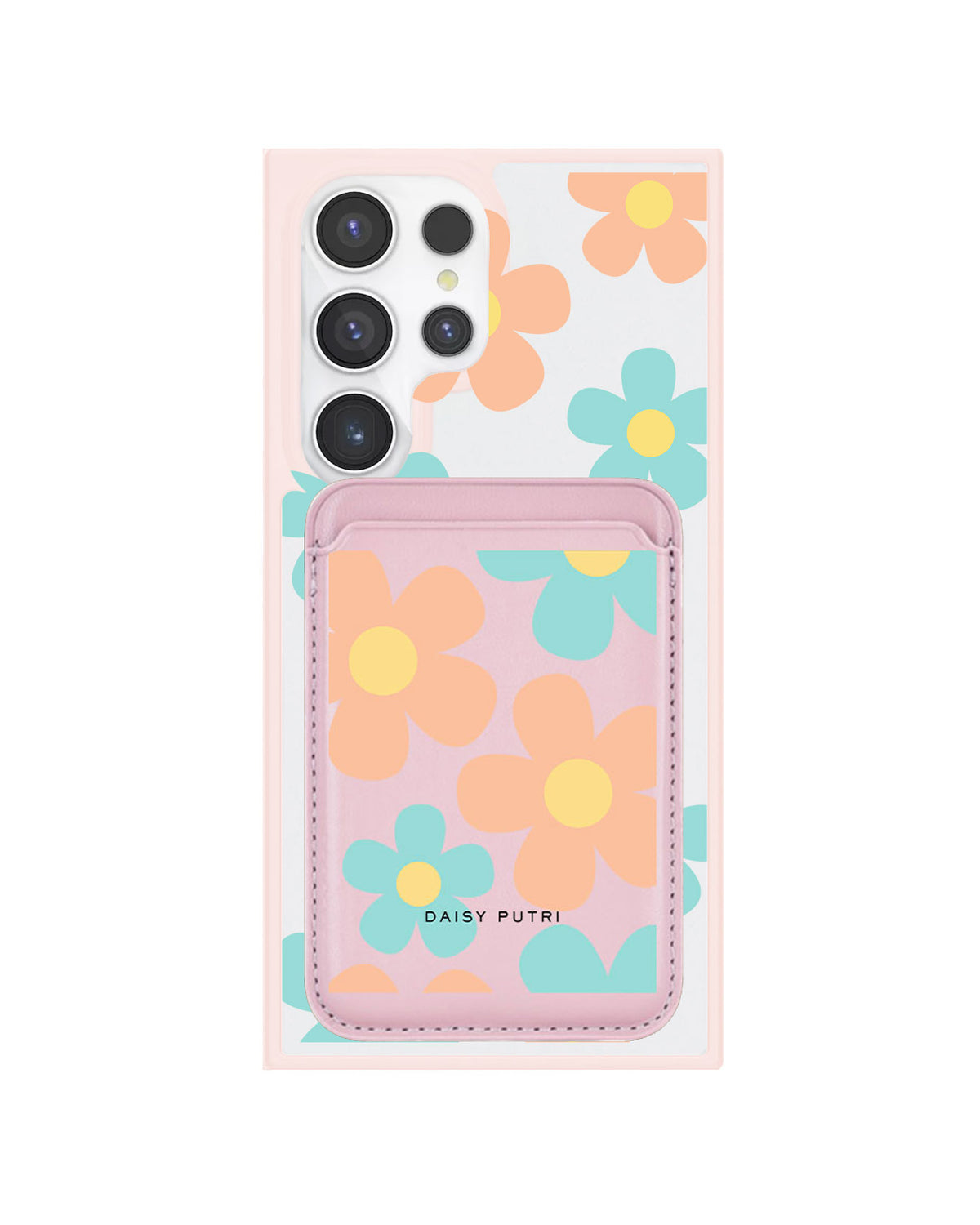 Android Magnetic Wallet Case - Daisy Daze
