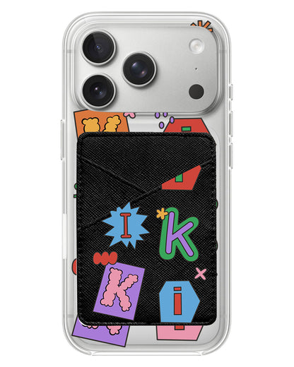 iPhone Phone Wallet Case - Adorable Monogram