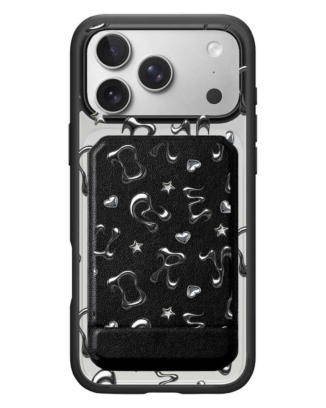 iPhone Magnetic Multifold Wallet - Chrome Monogram 2.0