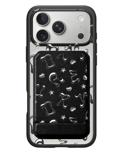 iPhone Magnetic Multifold Wallet - Chrome Monogram 2.0