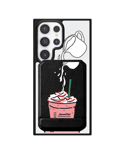 Android Magnetic Multifold Wallet - Raspberry Frappe