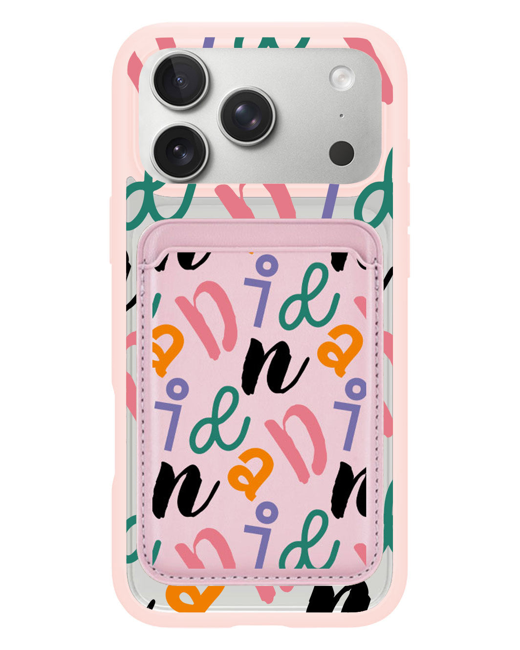 iPhone Magnetic Wallet Case - Playful Monogram 3.0