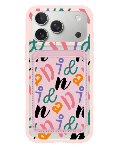 iPhone Magnetic Wallet Case - Playful Monogram 3.0